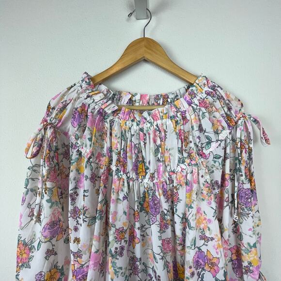 Tularosa Women's Boho Peasant Top with Bell Sleeves – Size M - Picture 6 of 10